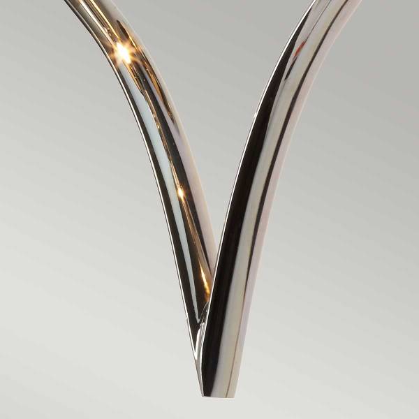 Wandleuchte Falmouth Stahl - Silber