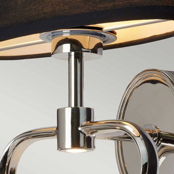 Wandleuchte Falmouth Stahl - Silber