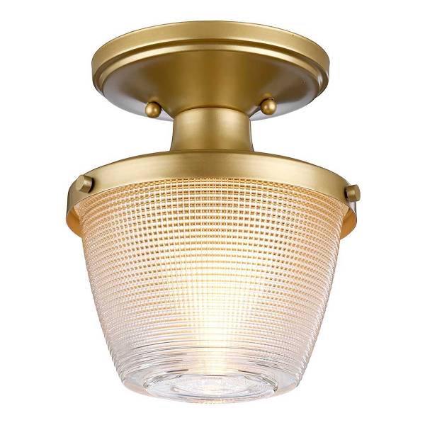 Plafondlamp Dublin staal/glas - goud