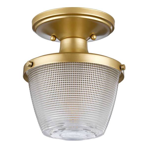 Plafondlamp Dublin staal/glas - goud