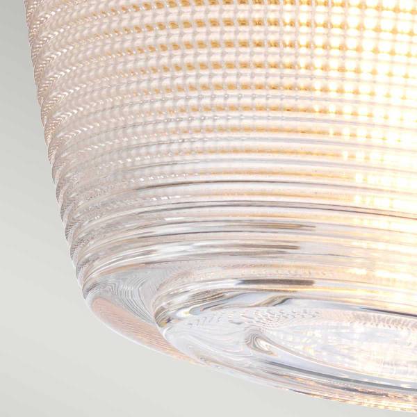 Plafondlamp Dublin staal/glas - goud