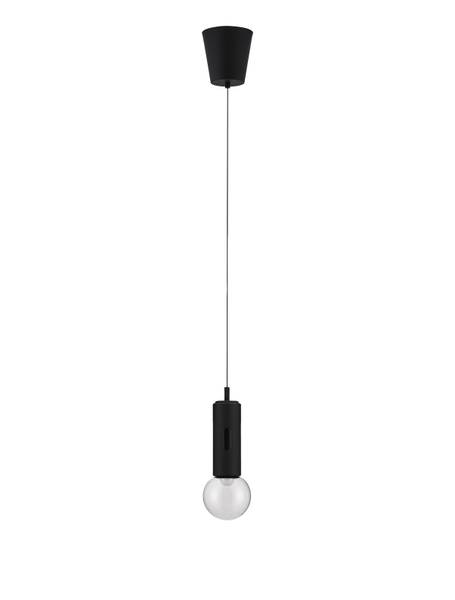 Pendelleuchte Chronos Aluminium / Acrylglas - Schwarz