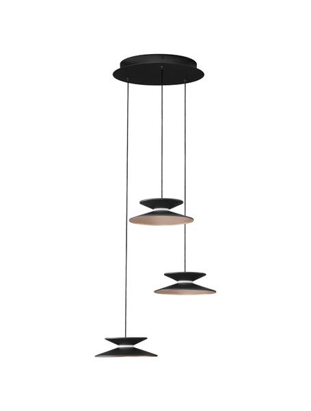 Pendelleuchte Morfi Typ B Aluminium / Acrylglas - Schwarz - Flammenanzahl: 3
