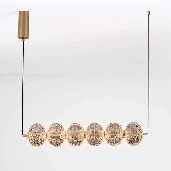 Pendelleuchte Klelia Typ B Aluminium / Acrylglas - Gold