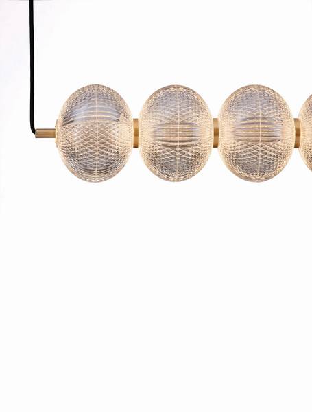 Pendelleuchte Klelia Typ B Aluminium / Acrylglas - Gold