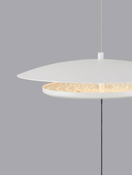 Plafondlamp Olos aluminium- wit/zwart - wit/zwart