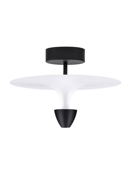 Plafondlamp Luet aluminium- wit/zwart