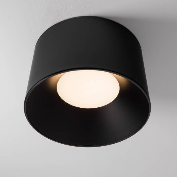 Deckenleuchte Atil Aluminium - Schwarz - Durchmesser: 50 cm