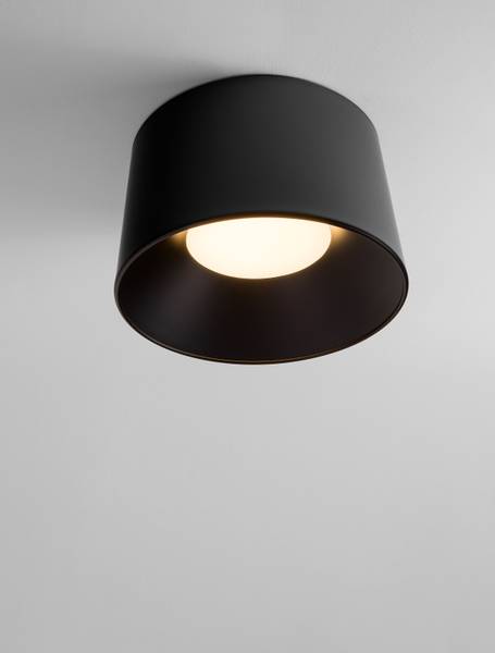 Deckenleuchte Atil Aluminium - Schwarz - Durchmesser: 50 cm