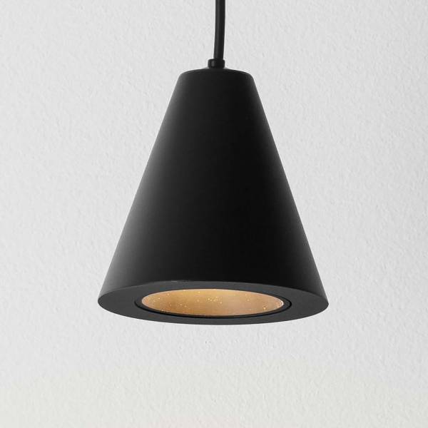 Pendelleuchte Irmos Aluminium - Schwarz