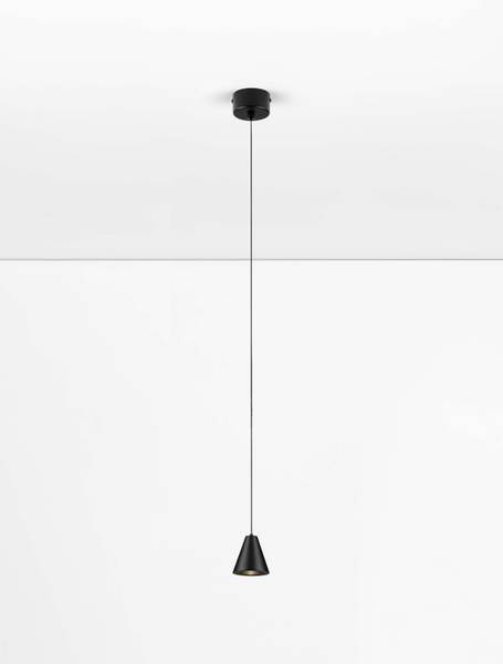 Pendelleuchte Irmos Aluminium - Schwarz