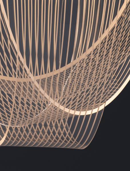 Pendelleuchte Valentin Aluminium / Acrylglas - Gold