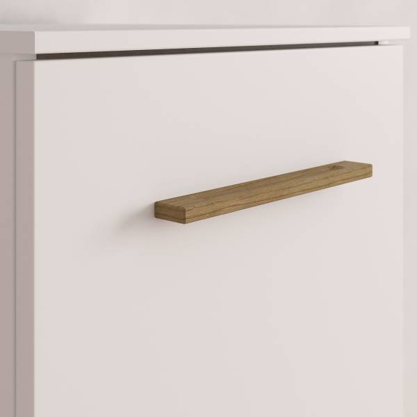 Kast Carlsson - breedte 40 cm wit/eikenhout