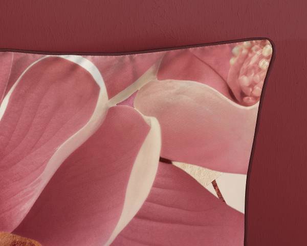Biancheria per letto No.33322 Raso - sabbia / rosé - 140 x 200/220 cm + cuscino 70 x 60 cm