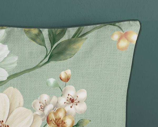 Biancheria per letto No.10101 Raso - Verde menta - 135 x 200 cm + cuscino 80 x 80 cm