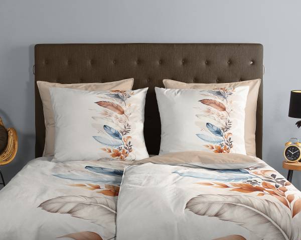 Biancheria per letto No.33152 Renforcé - Sabbia - 135 x 200 cm + cuscino 80 x 80 cm