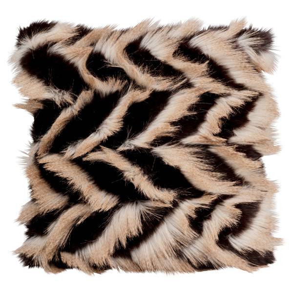 Dekokissen Glammer Polyester - Schwarz / Creme