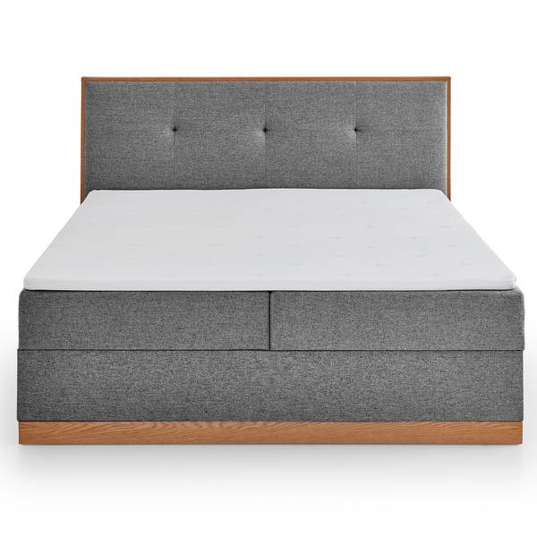 Letto Baimiyan Grigio - Tessuto piatto - Quercia - 190 x 115 x 210 cm