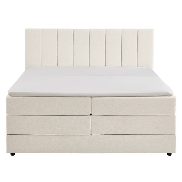 Bed Adalpura Platweefsel Norana: Crèmekleurig