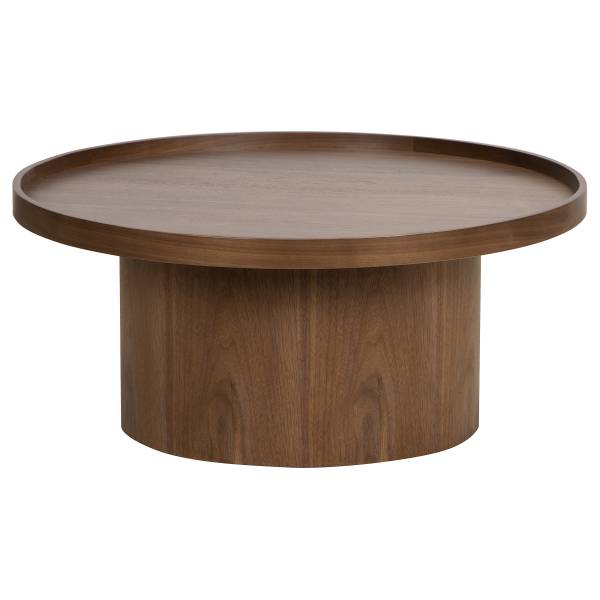 Couchtisch BOURAPIL Echtholzfurnier - Walnuss