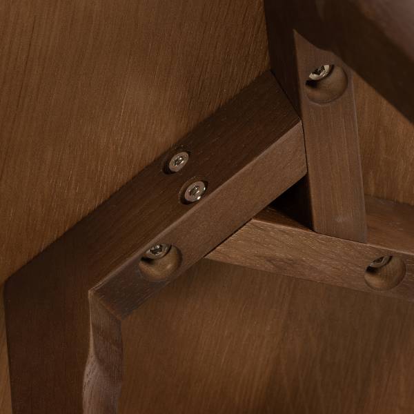 Furniertes Beistelltisch-Set Nilla Walnuss
