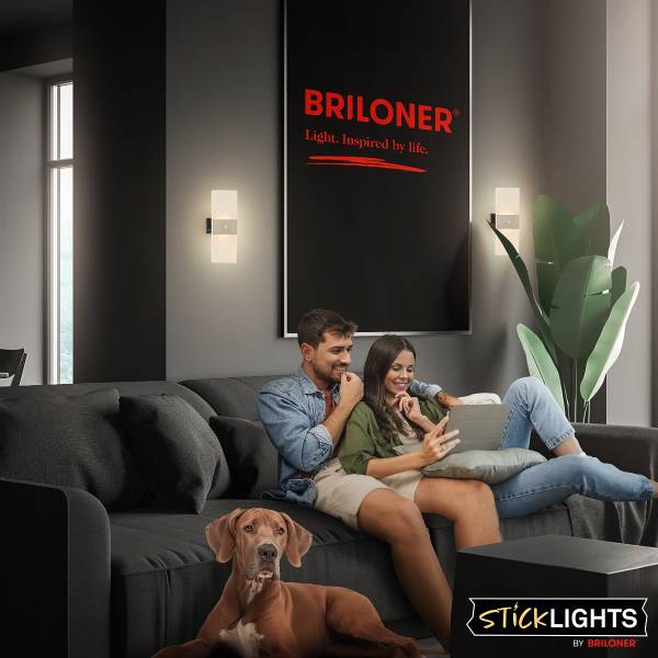 Akku LED-Wandleuchte Aura Gold