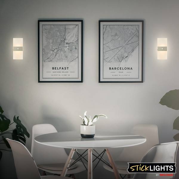 Akku LED-Wandleuchte Aura Gold