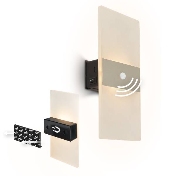 Akku LED-Wandleuchte Aura Gold