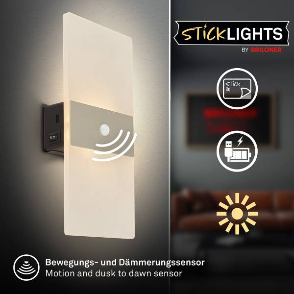 Akku LED-Wandleuchte Aura Gold