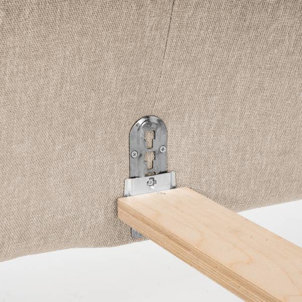 Massivholzbett NARRO Cremeweiß - 180 x 200cm