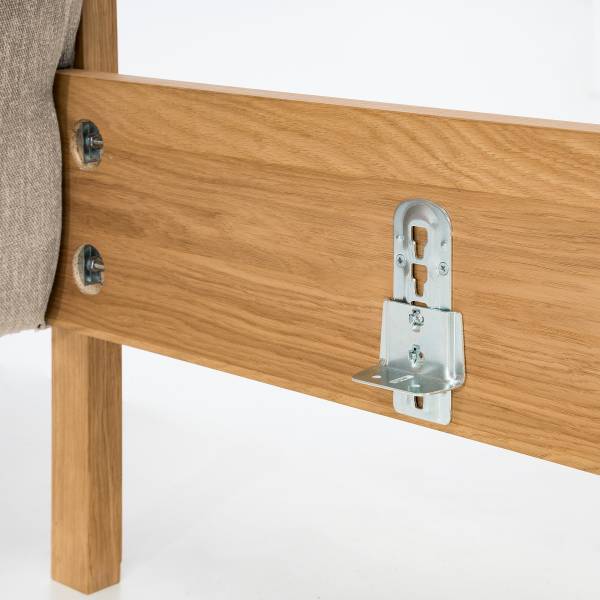 Massivholzbett NARRO Cremeweiß - 180 x 200cm