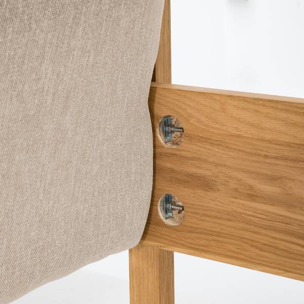 Massivholzbett NARRO Cremeweiß - 180 x 200cm