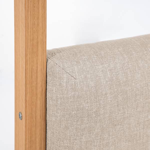 Letto a baldacchino NOLBY Color bianco crema