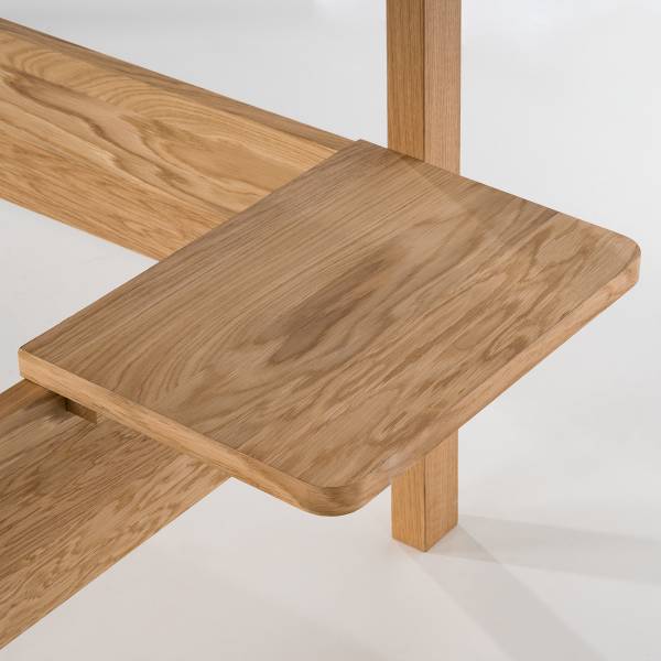Nachtkastje van fineer LEM set van 2 fineer van echt hout