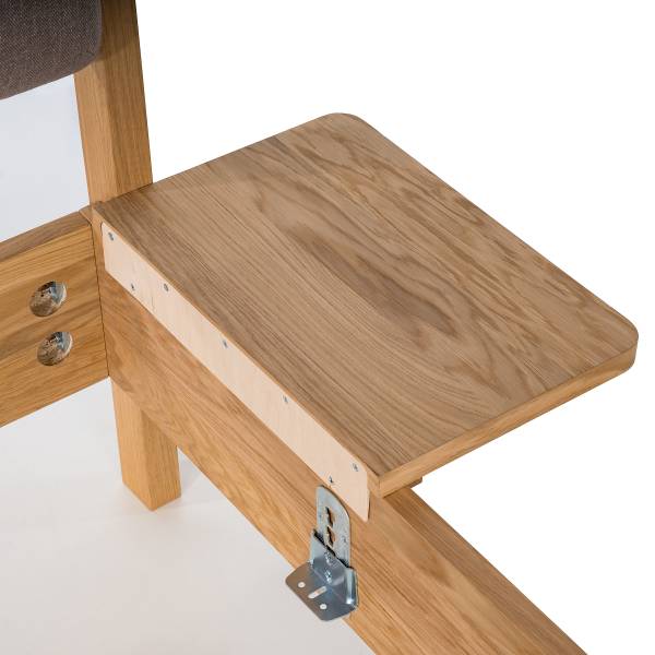 Nachtkastje van fineer LEM set van 2 fineer van echt hout