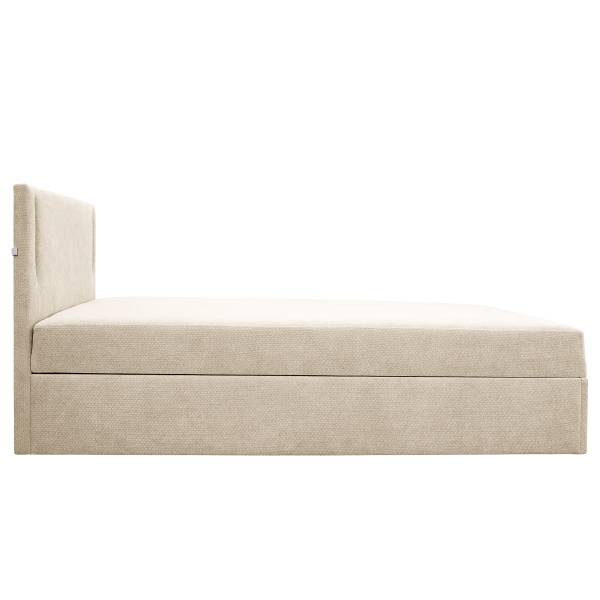 Letto con illuminazione Kalsare Tessuto strutturato Cully: beige - 90 x 200cm