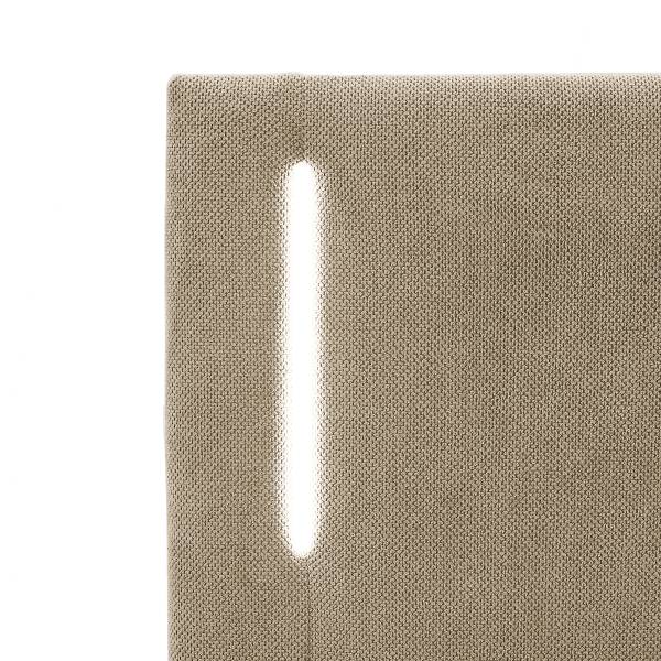 Letto con illuminazione Kalsare Tessuto strutturato Cully: beige - 90 x 200cm