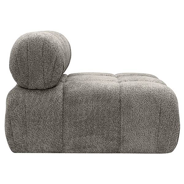 Sofaelement Sessel NYAH Bouclé Stoff Abby: Dunkelgrau