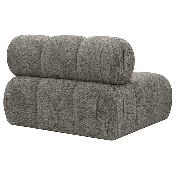 Sofaelement Sessel NYAH Bouclé Stoff Abby: Dunkelgrau