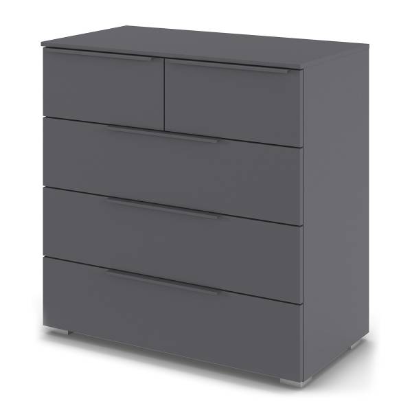 Kommode Monostar mit 5 Schubladen Graumetallic