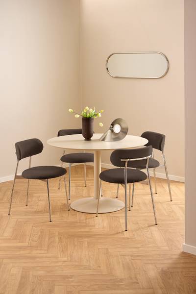 Set di 2 sedie imbottite SUKHO Marrone