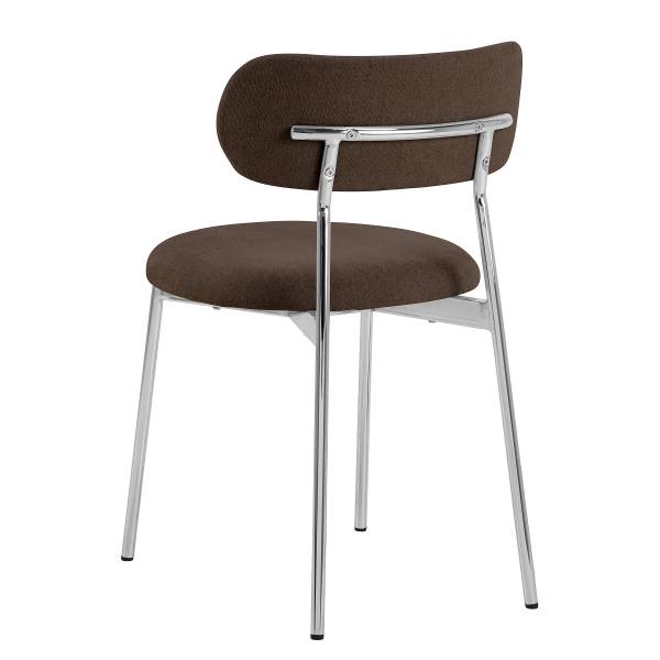 Set di 2 sedie imbottite SUKHO Marrone