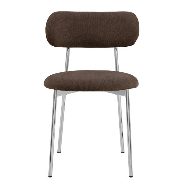 Set di 2 sedie imbottite SUKHO Marrone