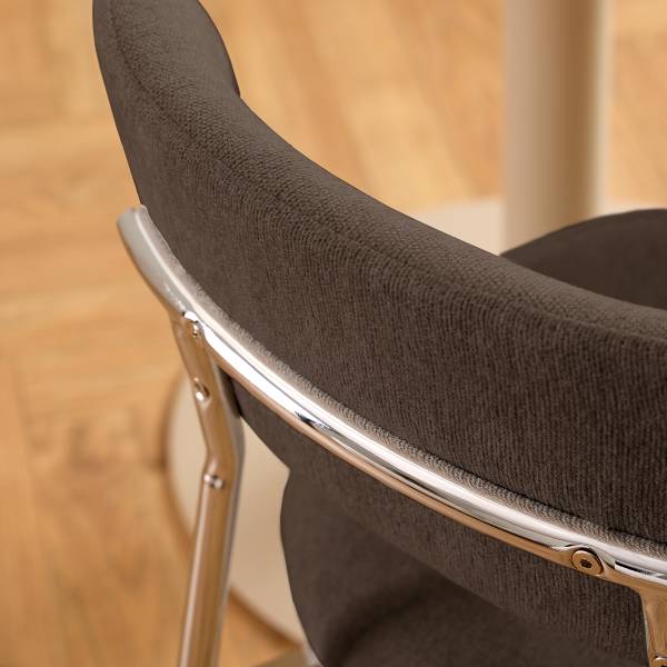 Set di 2 sedie imbottite SUKHO Marrone