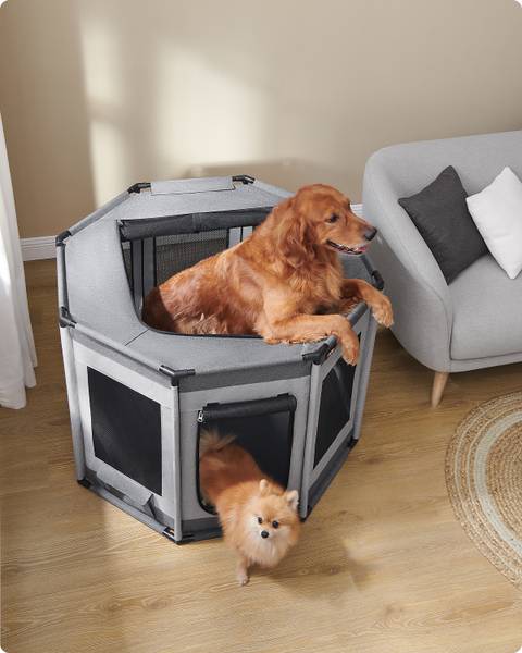 Hundeschlafbox Retok Stahl / PVC - Dunkelgrau