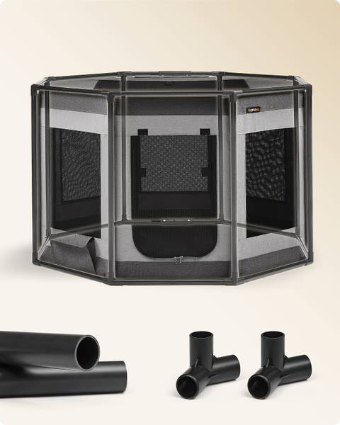 Hundeschlafbox Retok Stahl / PVC - Dunkelgrau