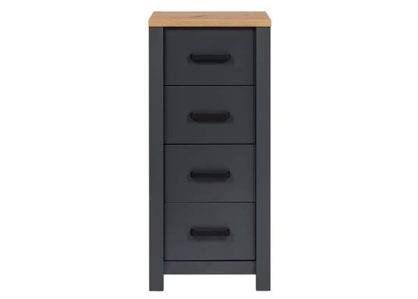 Mobile con 4 cassetti Veneto Effetto rovere Artisan / Antracite
