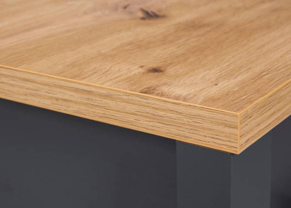 Hochschrank Veneto 2 Türen Anthrazit / Eiche Artisan Dekor