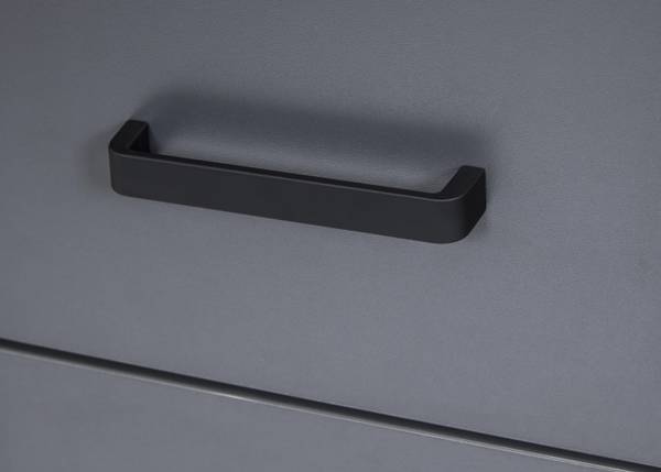 Hochschrank Veneto 2 Türen Anthrazit / Eiche Artisan Dekor
