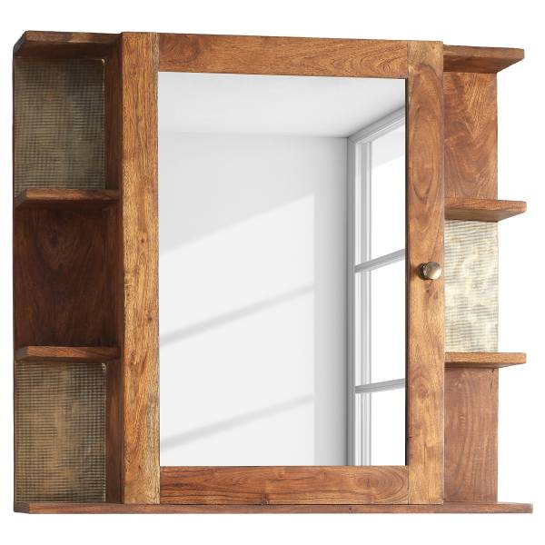 Meuble bas massif Brick Acacia massif - Nougat